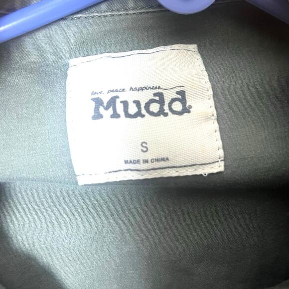 MUDD Military Style Cargo Jacket/Coat. Army Green/Olive/Khaki, Size S - Picture 2 of 8